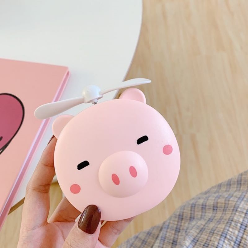 Quạt Heo Có Gương Và Đèn