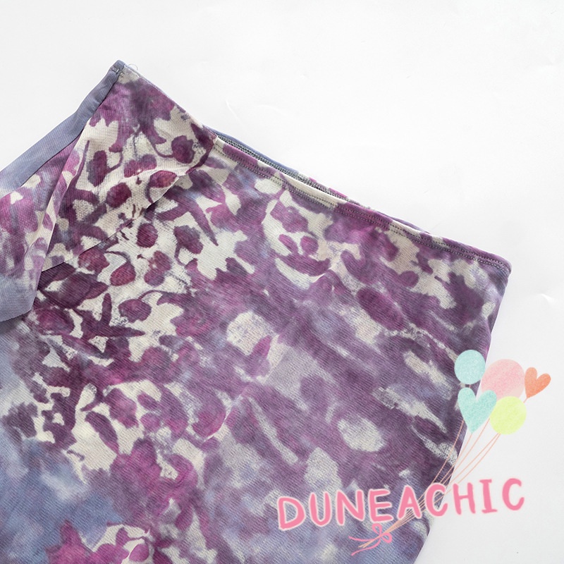 Set 2 Món Áo Ống Nhún Bèo Phối Chân Váy Lưng Thấp Thời Trang Cho Nữ