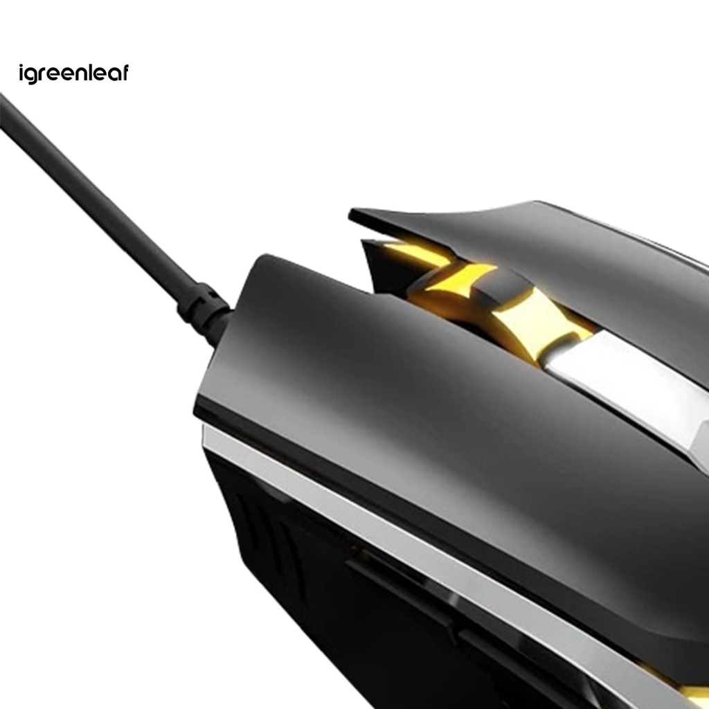 igreenleaf Wide Compatibility Computer Mouse Ergonomic Game Wired Mouse Smooth for Computer