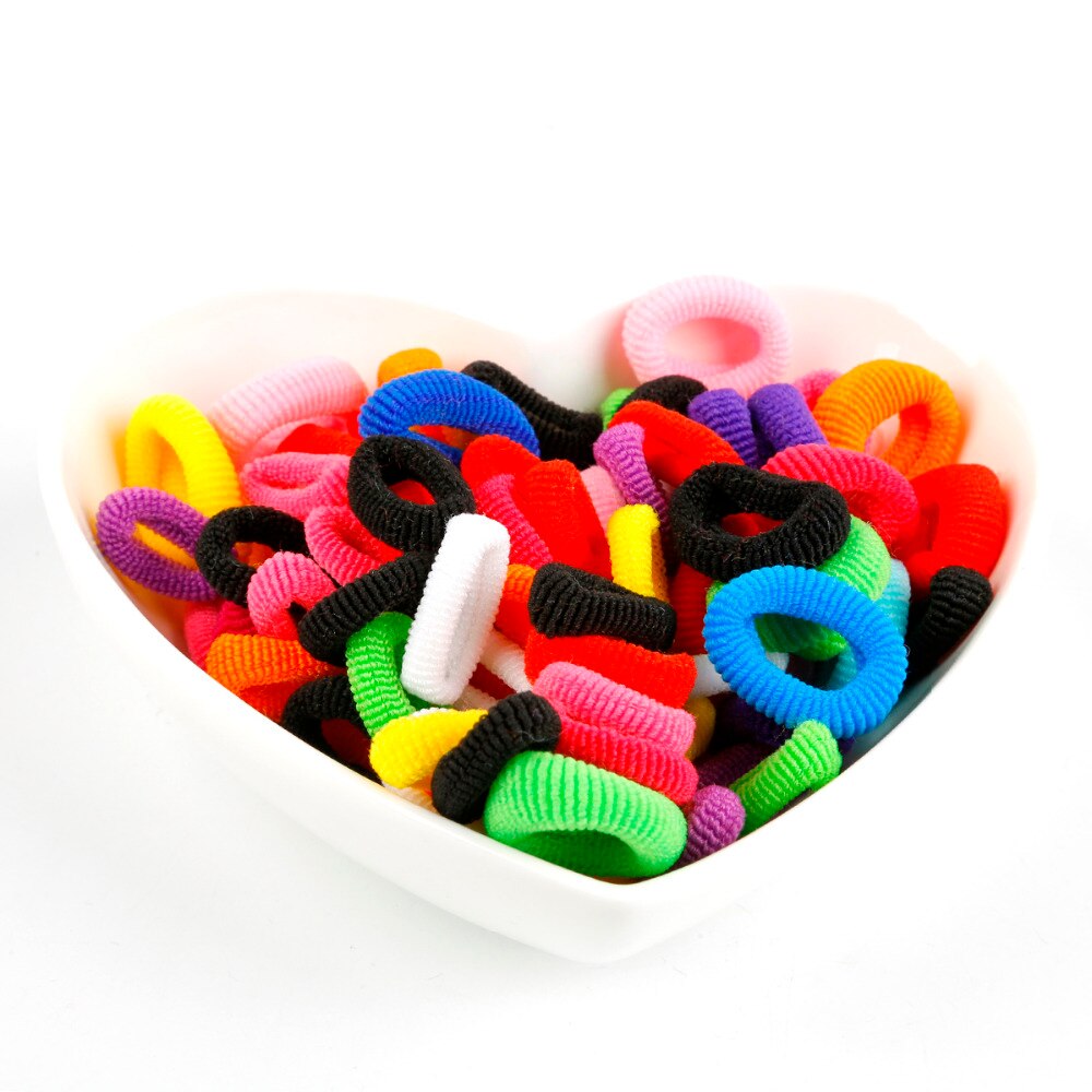 Dây Buộc Tóc Cao Su Mềm Co Giãn Nhiều Màu Sắc Ngọt Ngào Đơn Giản Cho Bé Gái