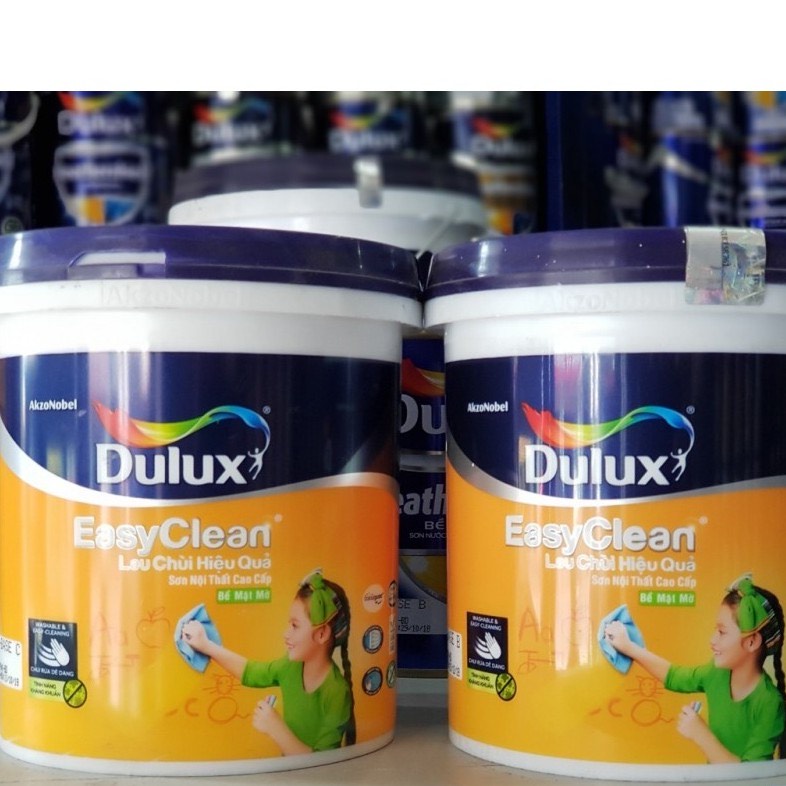 (VZ) Sơn nước nội thất cao cấp Dulux Easy clean lau chùi hiệu quả, bề mặt mờ, dung tích 0.5 Lít- 1 Lít