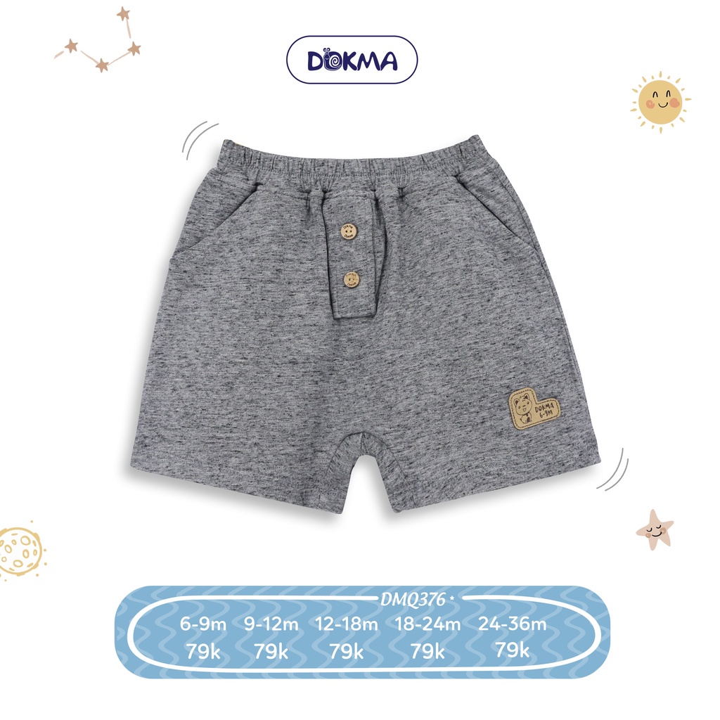 DMQ376, DMQ380 - Quần đùi dokma cho bé trai size 9-36M