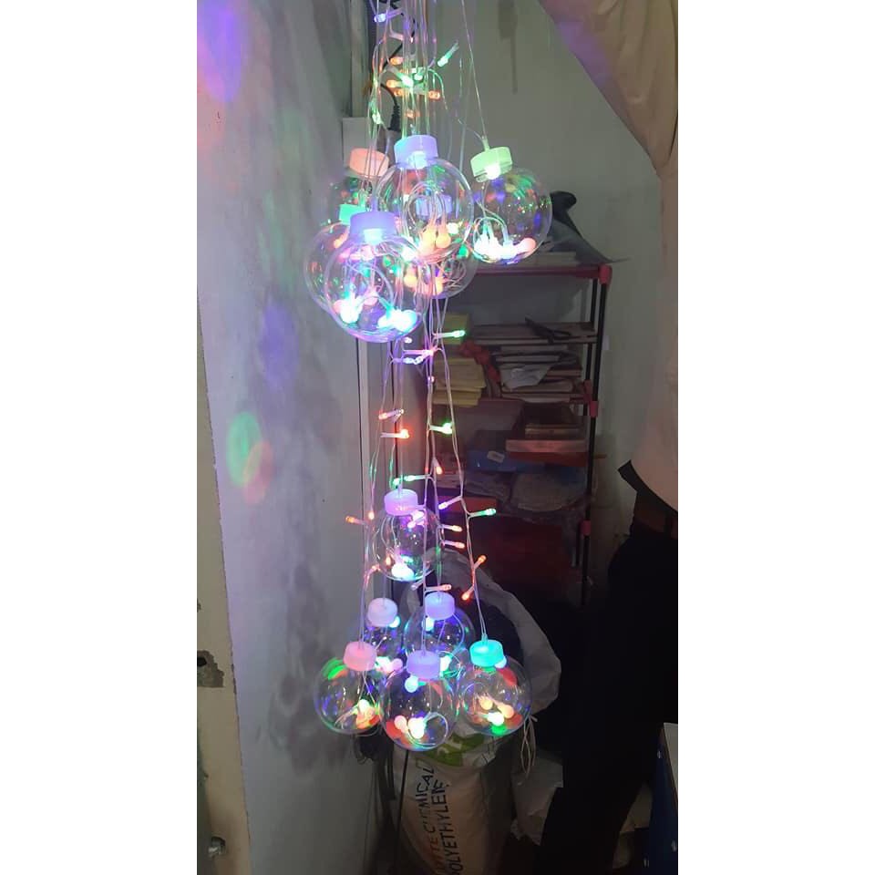 ĐÈN NHÁY MÀNH TRANG TRÍ HÌNH CẦU DÀI 5M 12 BÓNG