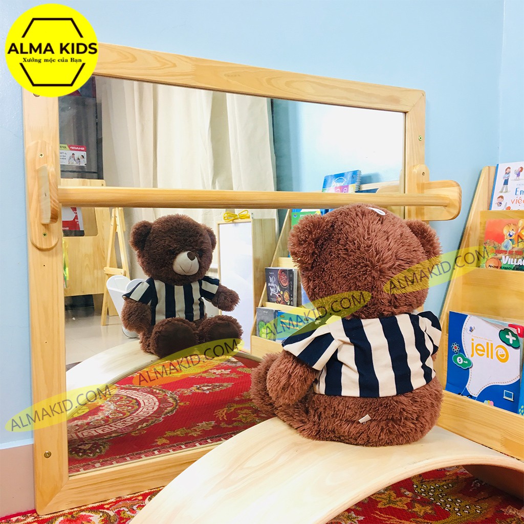 Gương Soi Toàn Thân Cho Bé - Gương Tương Tác Cho Trẻ Sơ Sinh Alma Kids AMK2111.