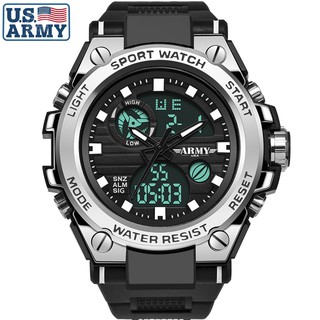 Đồng hồ Nam ARMY USA SANDA Hàng Quân Đội - Viền Benzen kim Loại siêu bền