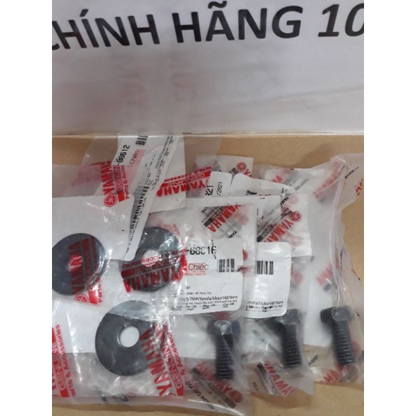 Bộ 3 ốc và 3 long đền bắt ghi đông xe số Yamaha