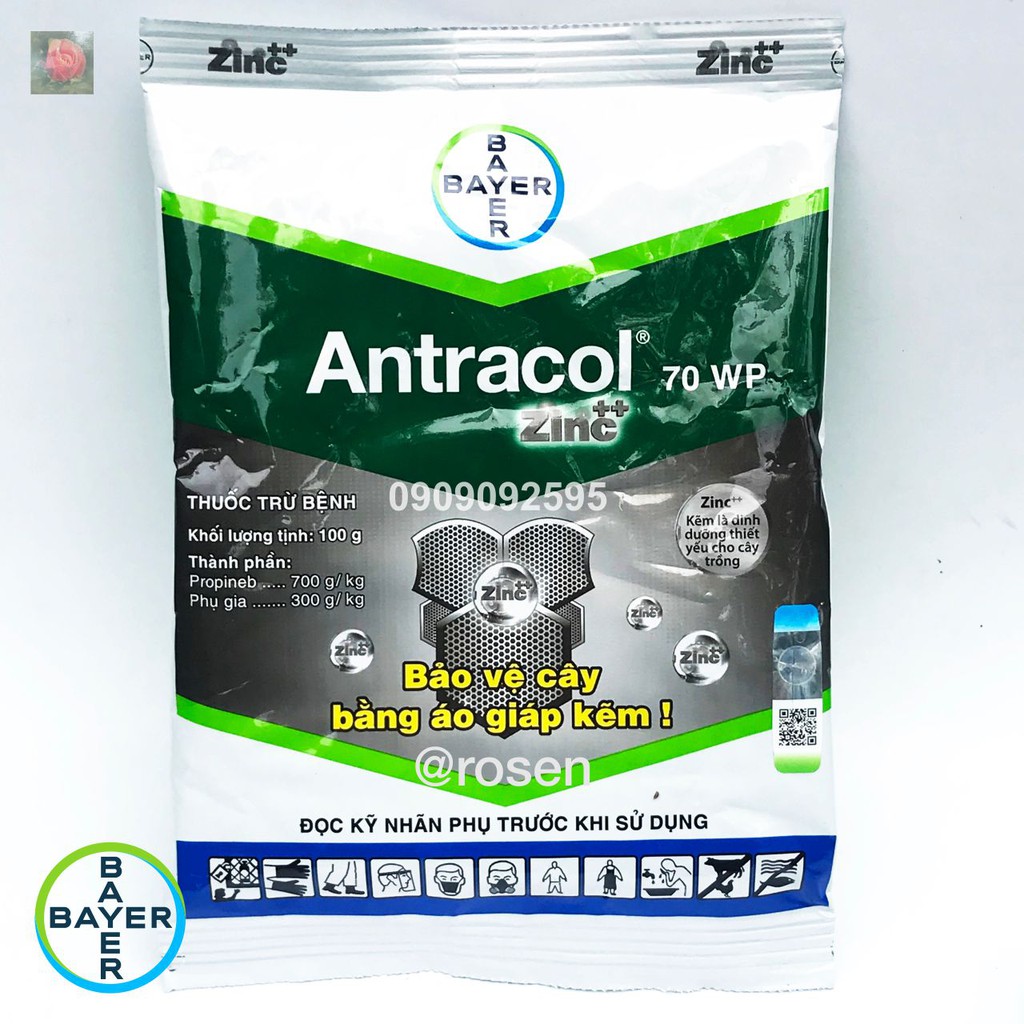 Thuốc trừ bệnh ANTRACOL 70WP - 100g