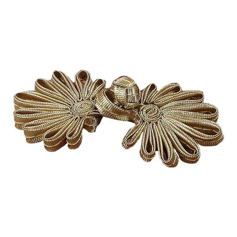 Nút Thắt Kiểu Sườn Xám Trung Hoa Bằng Vải Satin Dệt Kim Đính Nút Thắt Nút ​Thắt Nút Cho Áo Khoác