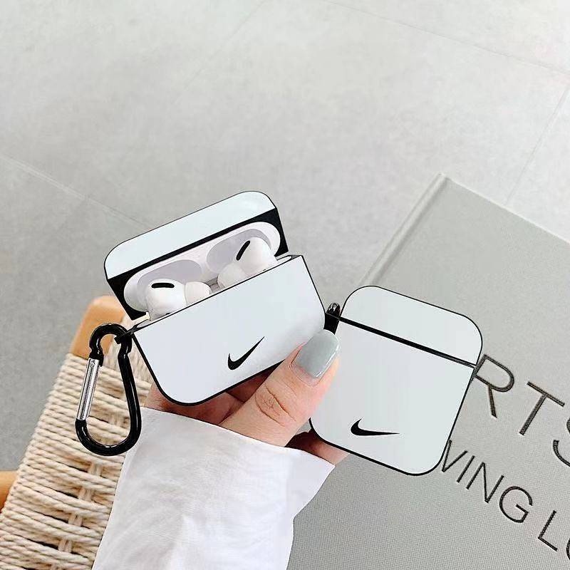 Vỏ bọc silicone cứng bảo vệ hộp sạc tai nghe bluetooth in hình logo Nike thích hợp cho Airpods 1/ 2 3 Pro