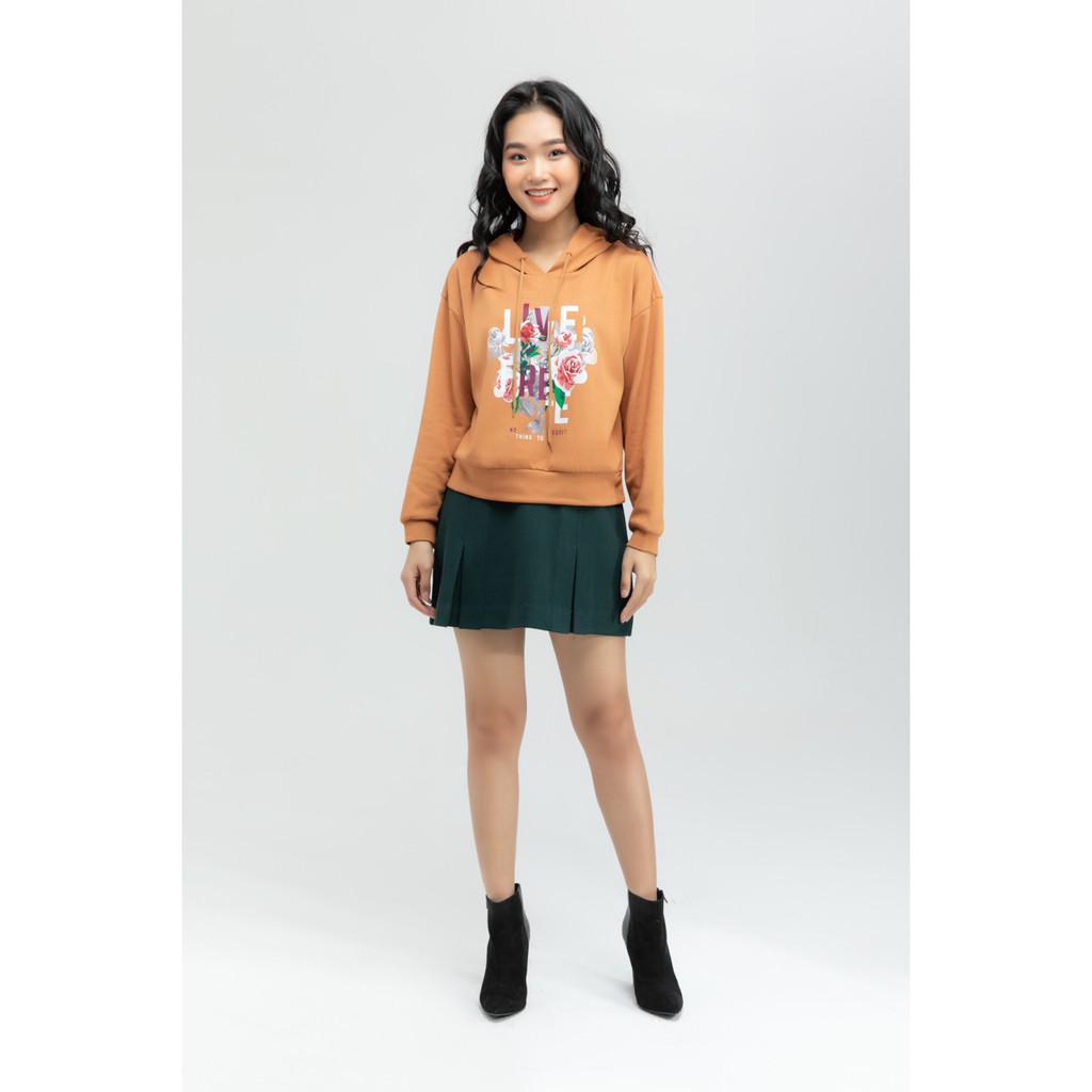 Chân váy chữ A kèm phụ kiện xích IVY moda MS 31M6065