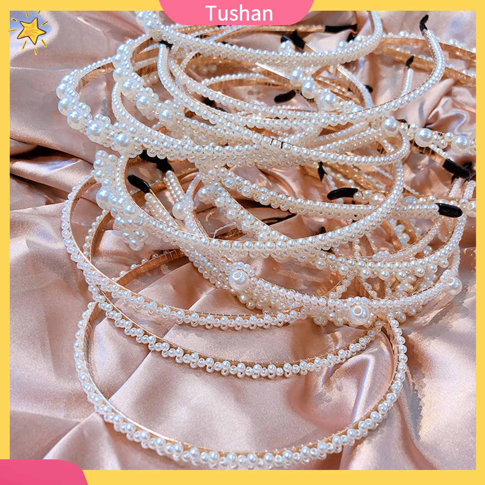 Cài tóc đính ngọc trai nhân tạo thiết kế thanh lịch thời trang cho phụ nữ