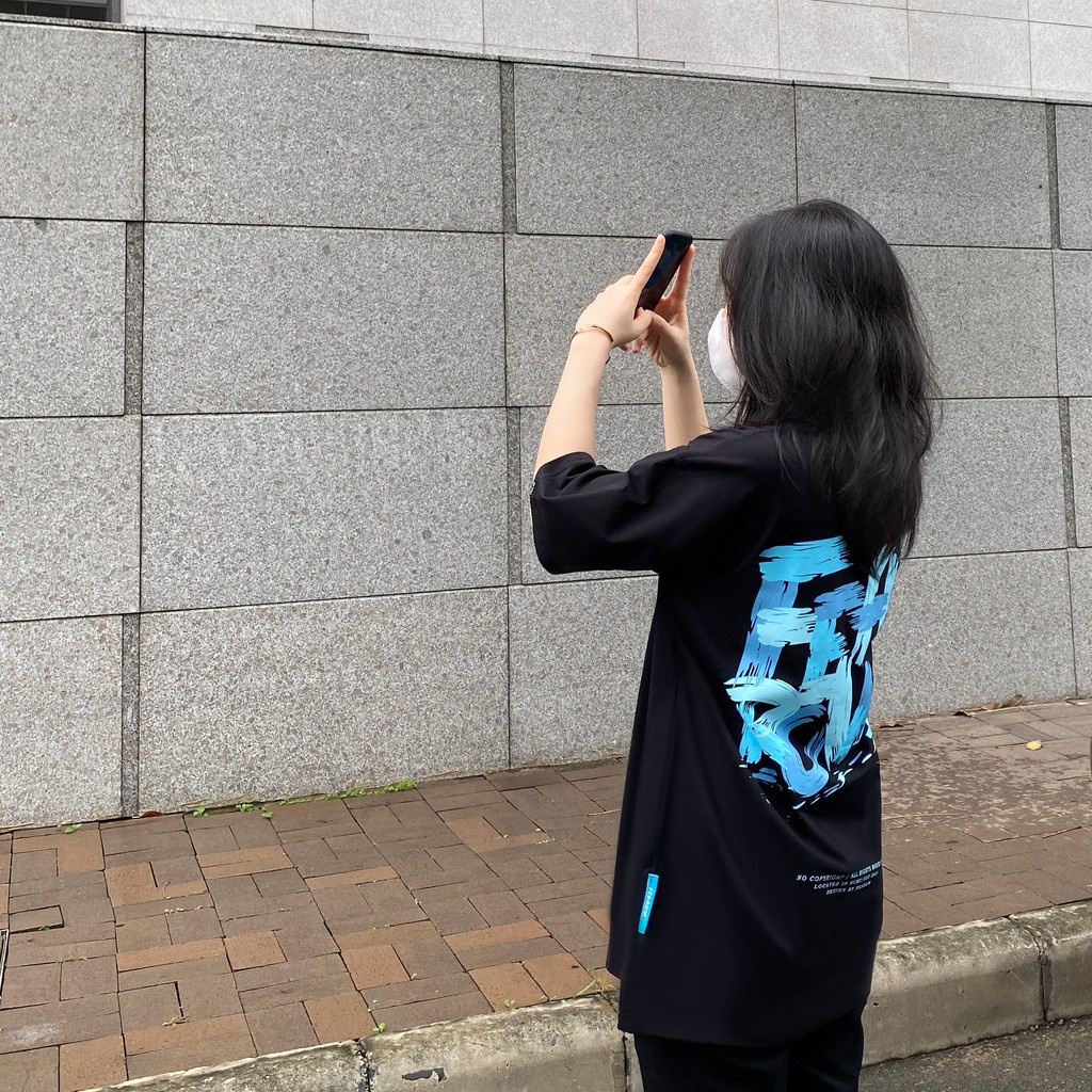 Áo thun nam nữ local brand unisex Fearow Paint Brush Tee / Đen FW118
