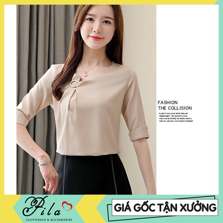 [Giá gốc tận xưởng] ÁO KIỂU NỮ CÔNG SỞ TAY LỠ CỔ CÁCH ĐIỆU AP0058 - CÓ HÌNH THÂT | BigBuy360 - bigbuy360.vn