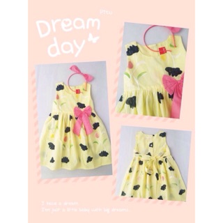 🌺Đầm hoa thêu vải nhập kèm băng đô sz 4-8T🌺