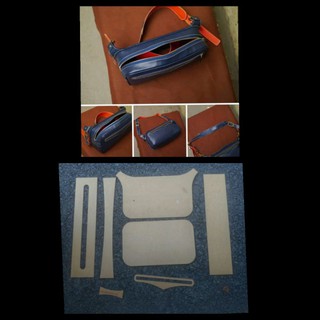 Rập mẫu làm túi đeo hông da handmade
