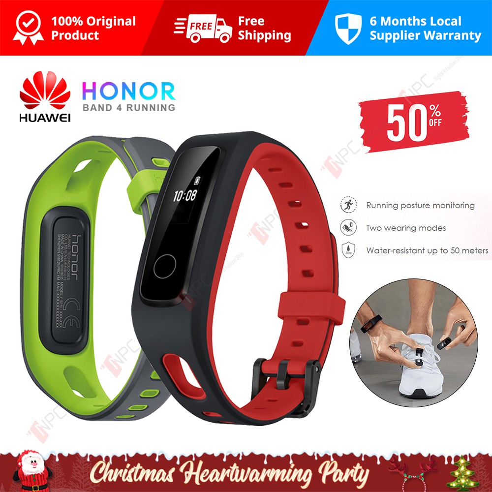 [Mã 2404EL10K giảm 10K đơn 20K] Vòng Đeo Tay Thông Minh Huawei Honor Band 4 Running Edition Theo Dõi Sức Khỏe Quốc Tế