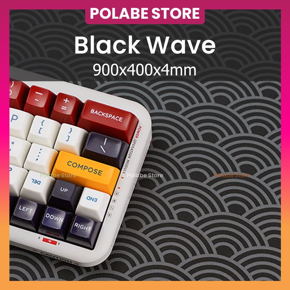 Deskpad FBB Pad chuột bàn phím cơ 90x40cm dày 4mm, tổng hợp deskmat hàng xịn chính hãng FBB - Polabe Store