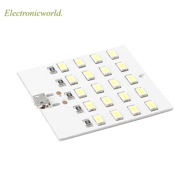 1 Đèn Led 5730 Smd 5v 430ma ~ 470ma Usb 5730 Ánh Sáng Trắng Chất Lượng Cao