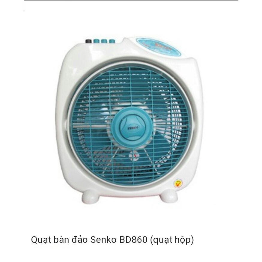 Quạt Hộp B3 SENKO BD1012 (ngã tự động tắt) BH 2 Năm.