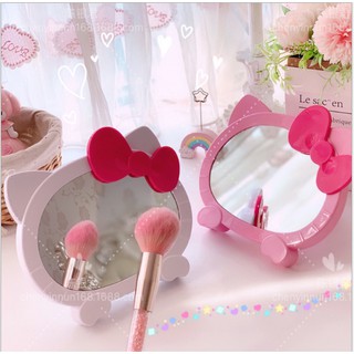 ♥♥[HÀNG MỚI VỀ] Gương để bàn trang điểm Hello Kitty siêu xinh