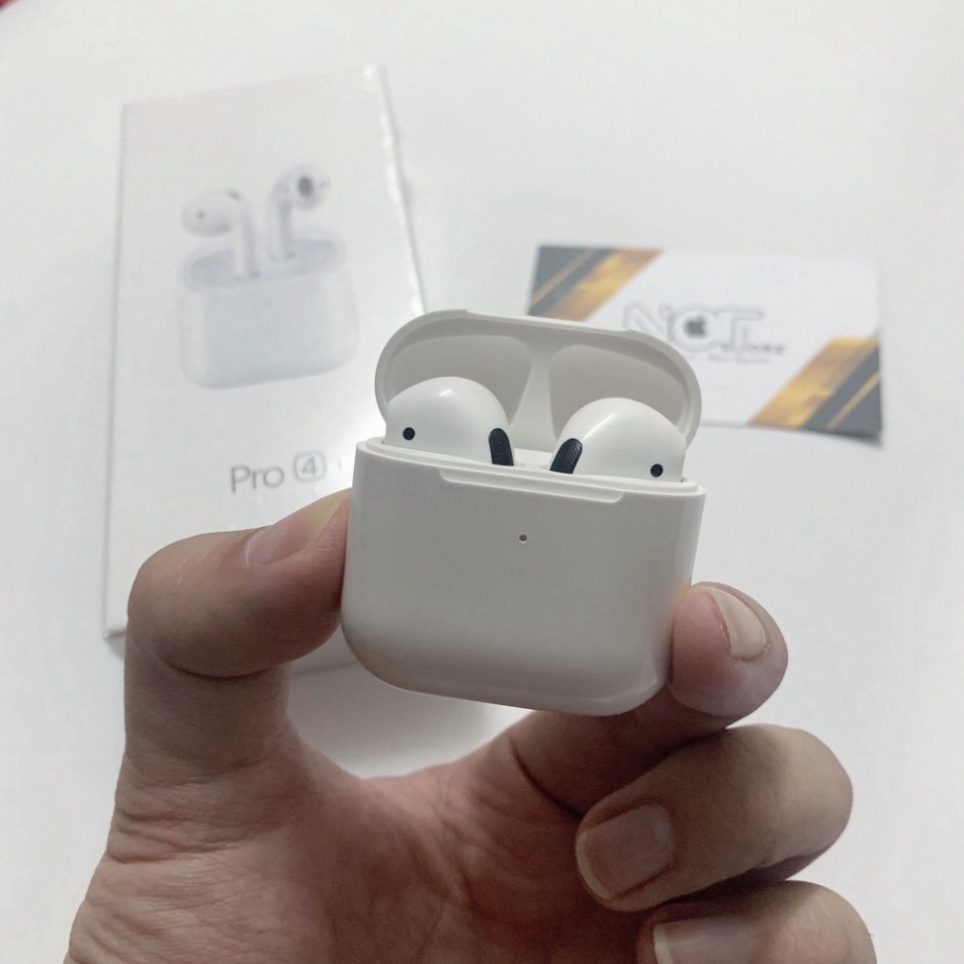 Tai nghe Bluetooth Pro 4 Bản PREMIUM|Đổi tên|Định vị|Âm thanh hay|Cảm ứng nhạy|Bảo hành đổi mới yun.shop32