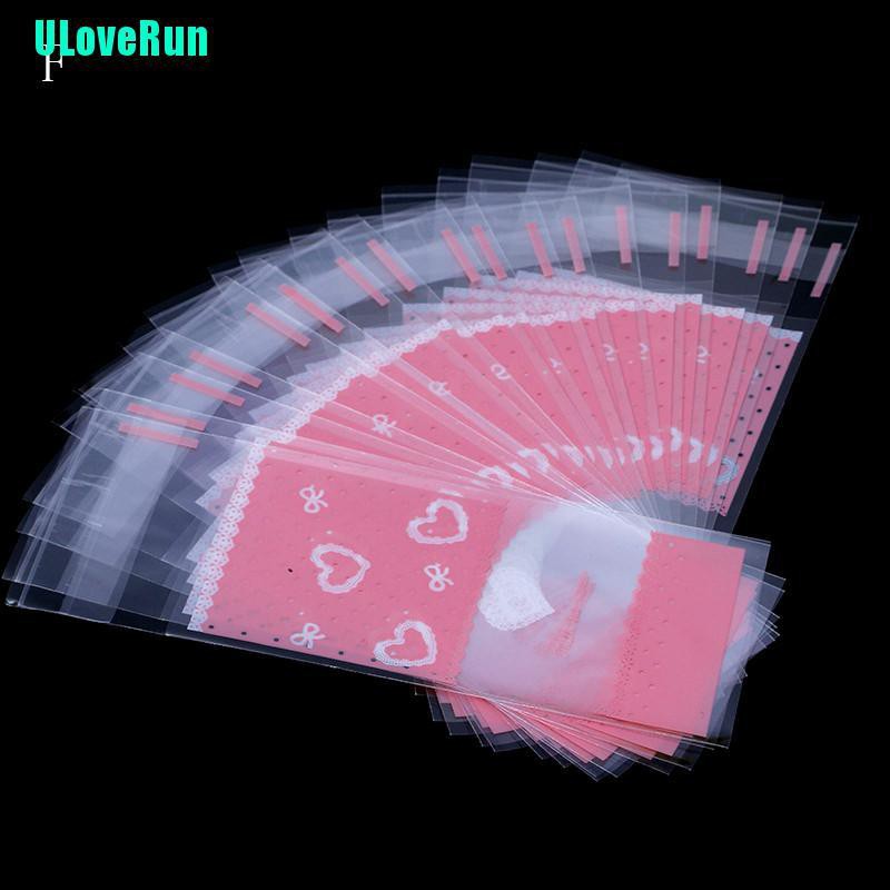 Set 100 Túi Nhựa Mini Tự Dính Dùng Để Đựng Bánh Quy Tiện Lợi