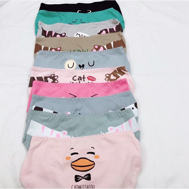 Quần lót cotton cute cho bạn gái combo 10 quần QLCUTE168 hàng sịn cao cấp | BigBuy360 - bigbuy360.vn