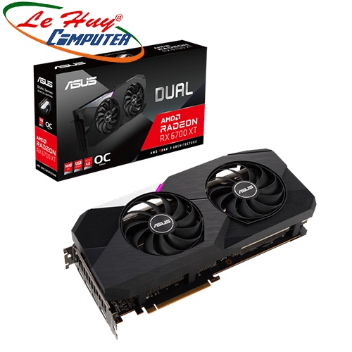 Card màn hình - VGA ASUS Dual Radeon RX 6700 XT OC 12GB (DUAL-RX6700XT-O12G)