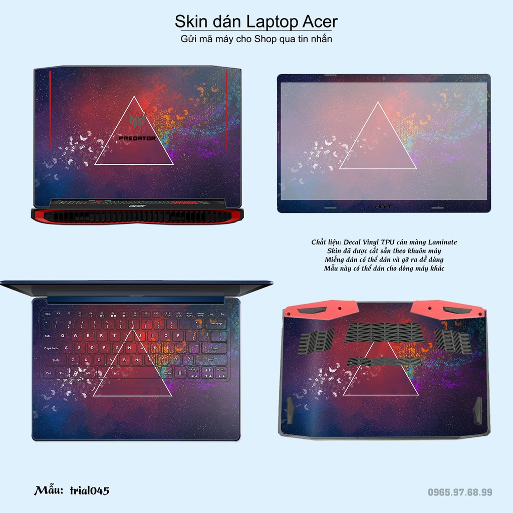 Skin dán Laptop Acer in hình Đa giác _nhiều mẫu 8 (inbox mã máy cho Shop)