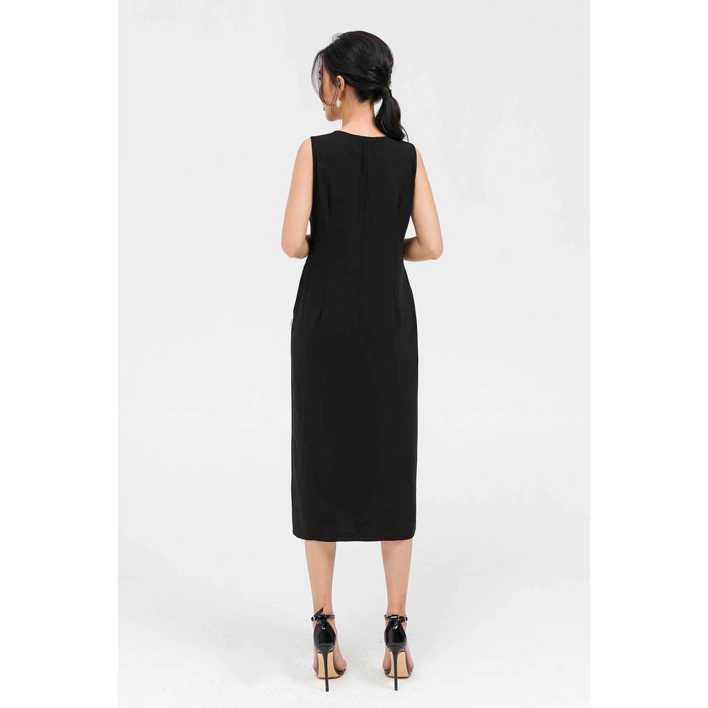 Đầm LAMER Bigsize Sát Nách Nẹp Khuy L63M21H032