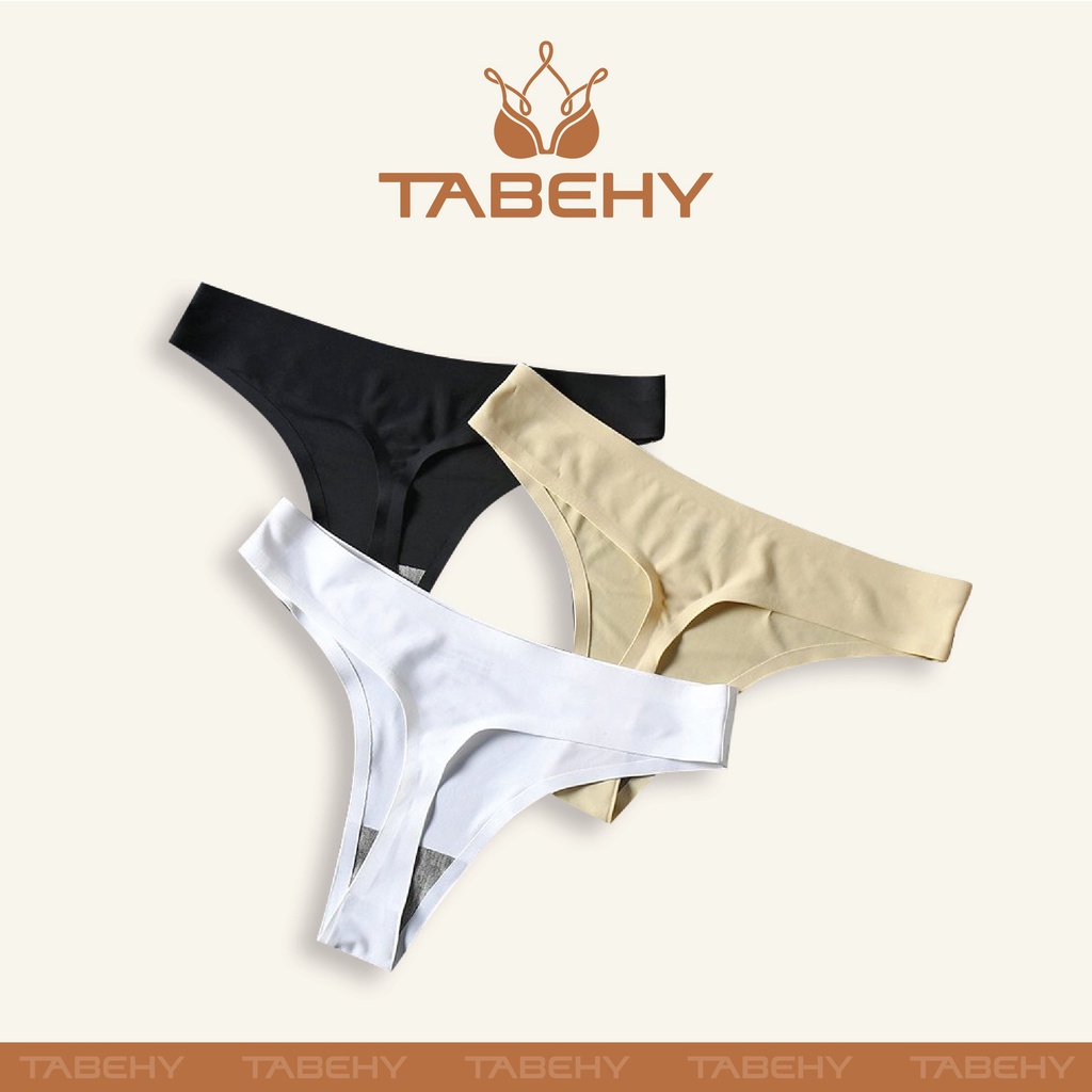 Quần Lót Lọt Khe Tabehy Su Trơn Sexy Gợi Cảm Không Đường May THST1