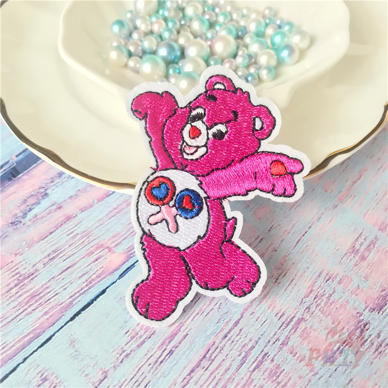 1 Huy Hiệu Ủi Thêu Hình Gấu / Hoa Hướng Dương / Ngôi Sao