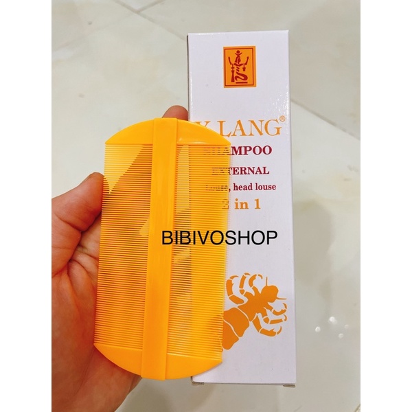 Combo Dầu Gội Chí (Chấy) Y Lang 100ml + Lược Chải Chí - Dùng Là Hết - Màu nNNhiên