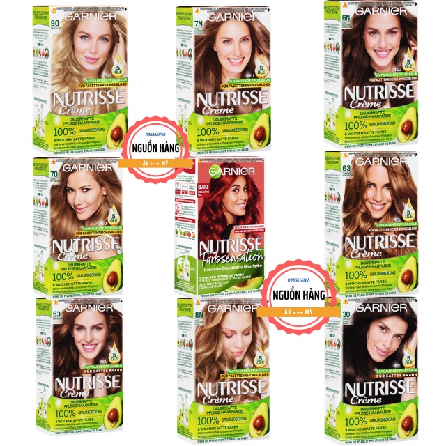 Thuốc nhuộm tóc garnier nutrisse creme Đức