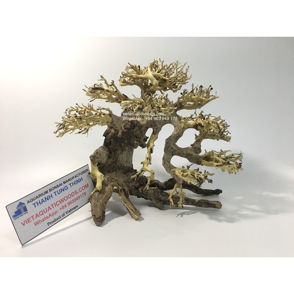 Lũa Bonsai thủy sinh trang trí bể cá cảnh size 20x15cm