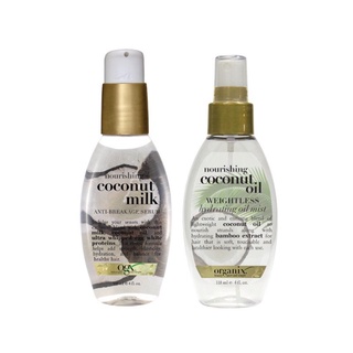 Dầu dừa xịt dưỡng ẩm phục hồi kích thích mọc tóc Ogx Nourishing Coconut Milk Serum 118ml