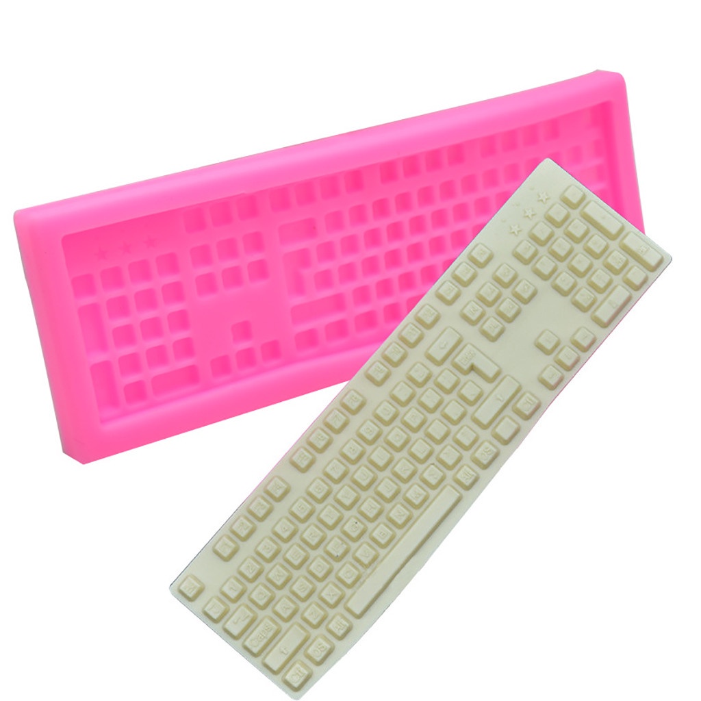 On sale Keyboard Silicone Fondant Icing Mould Wedding Cake Mold Decoration