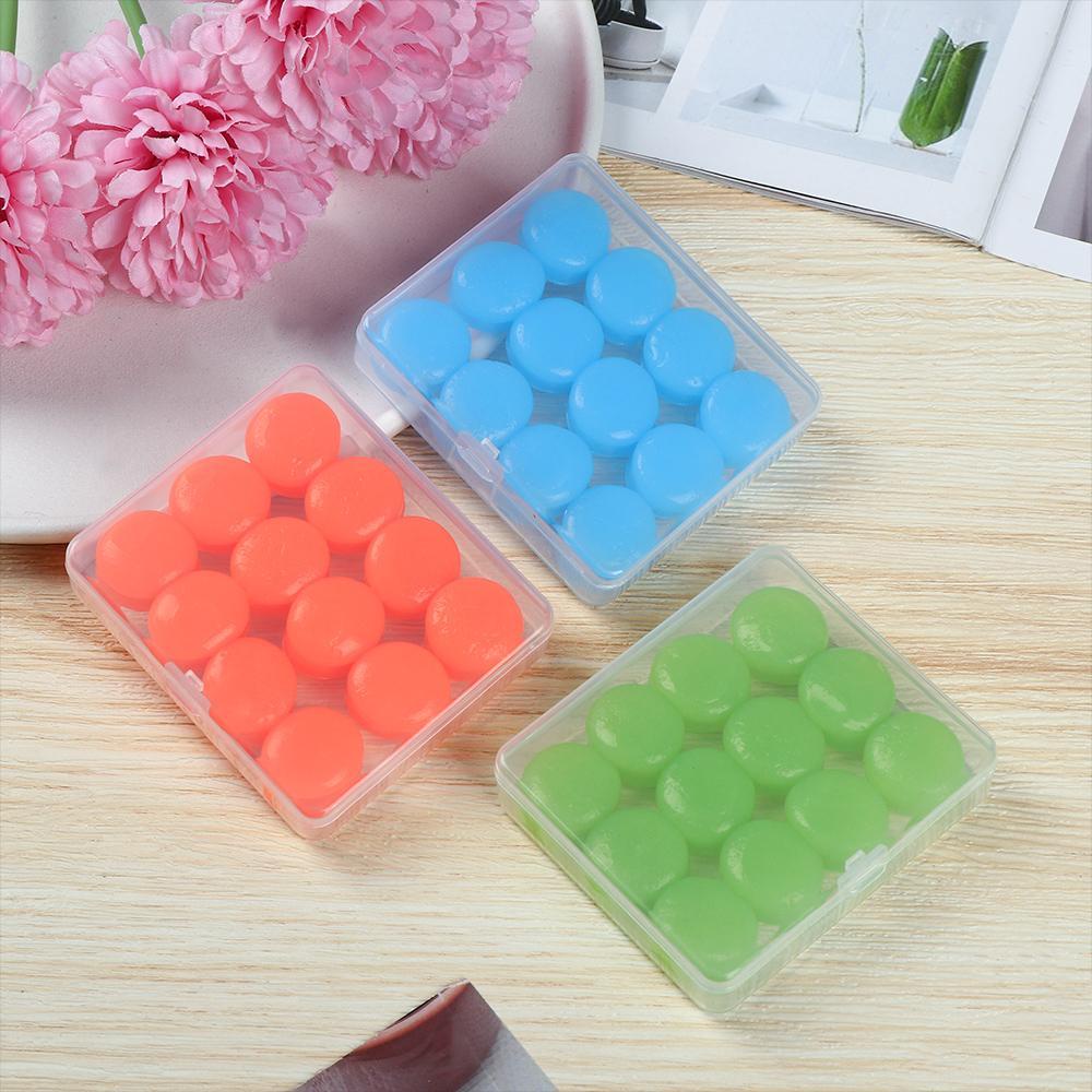 Bộ 6 Cặp Nút Bịt Tai Bằng Silicon Mềm Cách Nhiệt Chống Nước Dùng Khi Đi Bơi