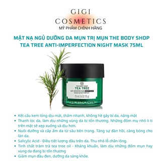 Mặt Nạ Ngủ Tea Tree Anti-Imperfection Night Mask The Body Shop 75ml