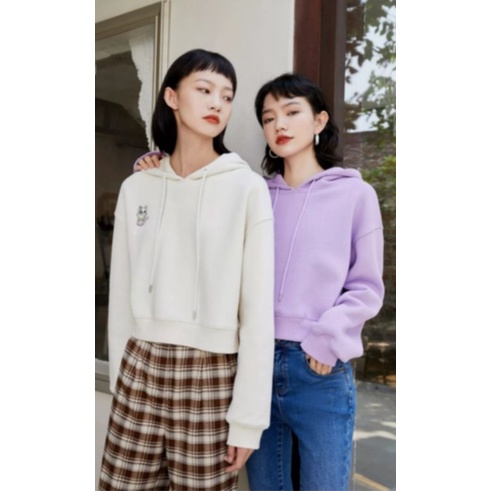 Thanh lý áo hoodie Vero moda màu tím size M