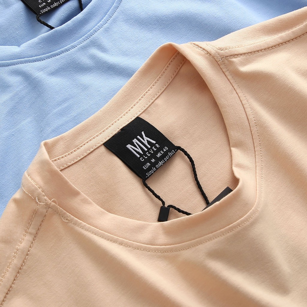 Áo thun trơn MK Clever chất cotton co dãn 4 chiều thấm hút mồ hôi - Form slimfit ôm gọn ATTMK108 | BigBuy360 - bigbuy360.vn