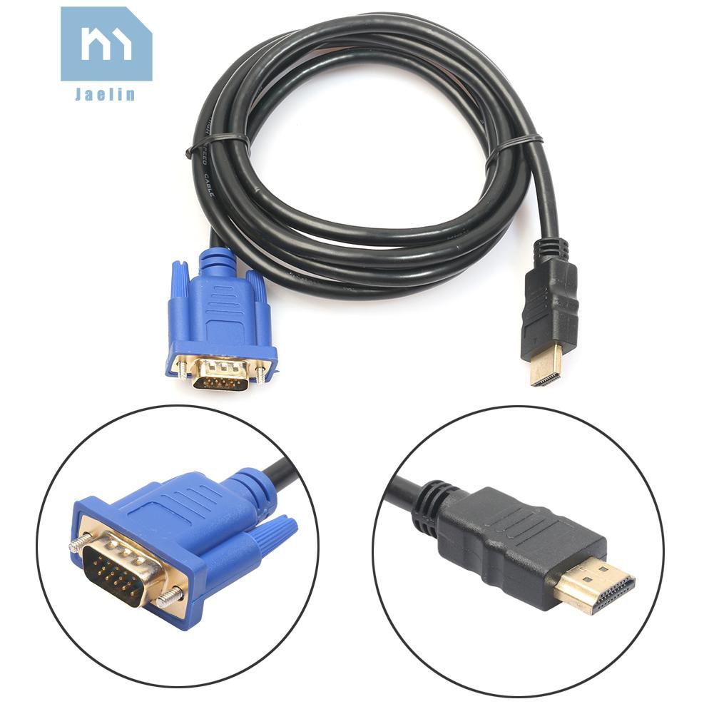 Cáp chuyển đổi đầu HDMI sang đầu VGA HD 15pin 1080P chuyên dụng