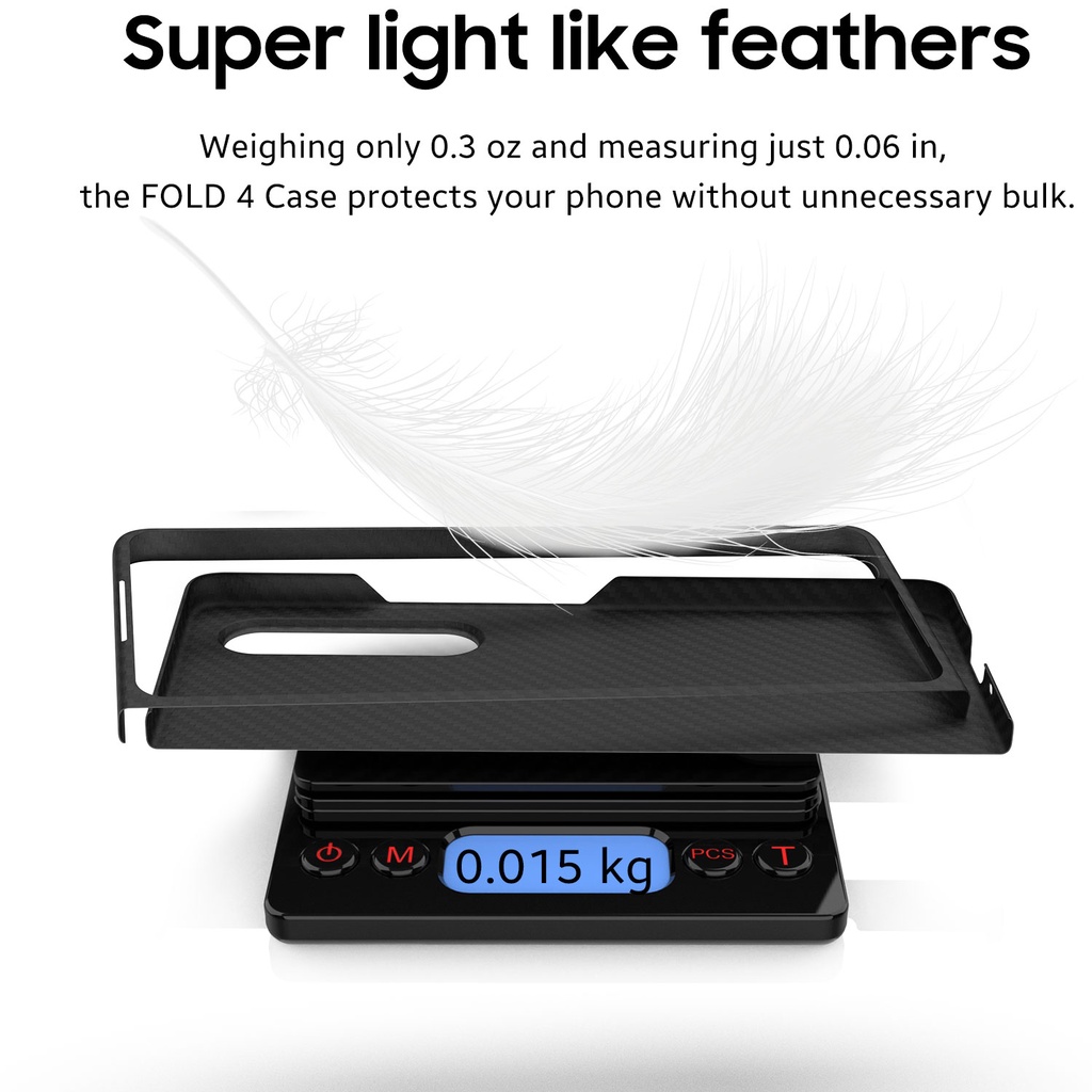 Ốp Điện Thoại Sợi Carbon Siêu Mỏng Và Nhẹ Chống Sốc Cho Samsung Galaxy Z Fold 4 3 Z Fold4