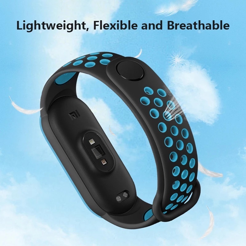 Dây Đeo Thay Thế Chất Liệu Silicon Màu Trơn Cho Xiaomi Mi Band 7 6 5 4 3