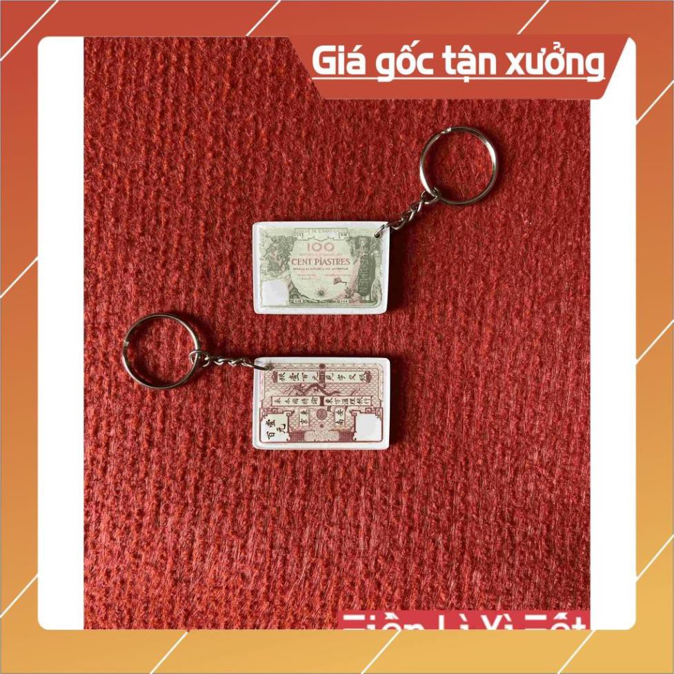 Móc khóa balo Móc Khóa xưa 100 cent piastres thành thái hải phòng