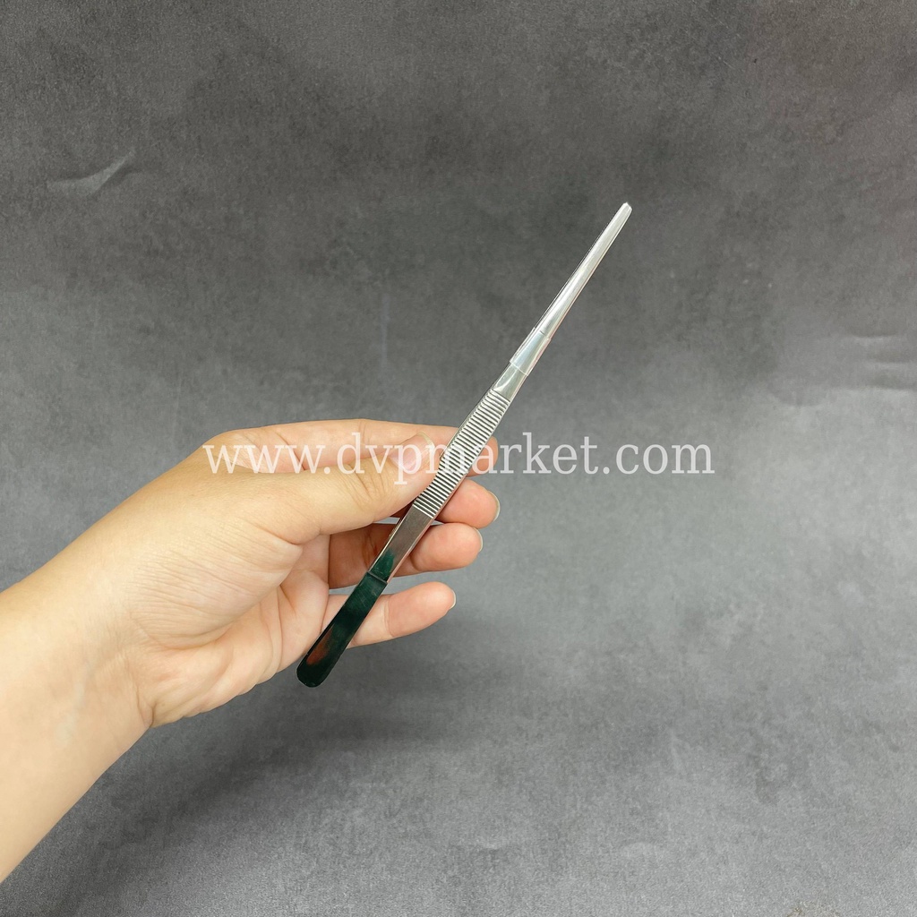 Nhíp 18cm, đầu tù, không mấu