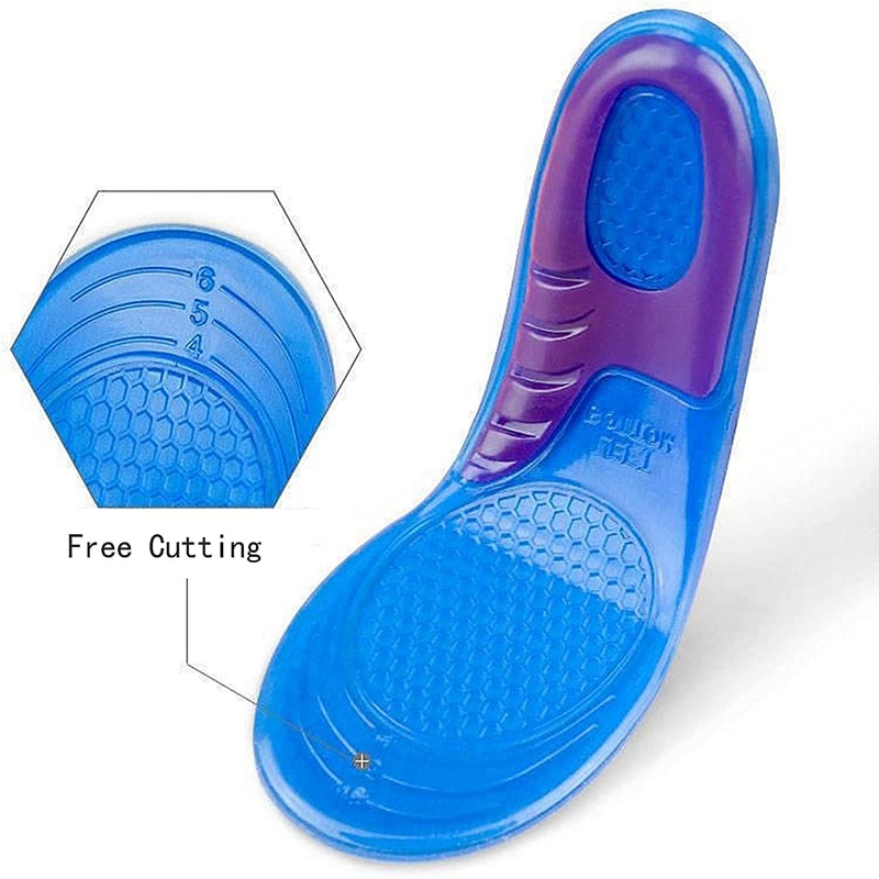 1 Cặp Đệm Silicone Gel Lót Giày Hỗ Trợ Chỉnh Hình Chống Sốc Cho Nam Nữ