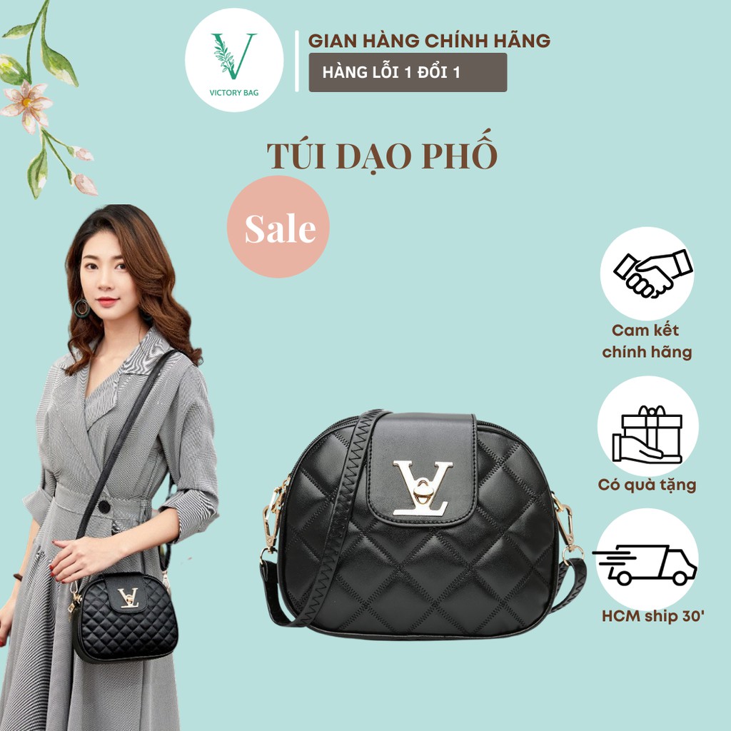 Túi Xách Nữ Mini Đeo Chéo Túi Đeo Chéo Nữ Thời Trang Korea 3 Ngăn Size 19 - SKU: 005 - VICTORY