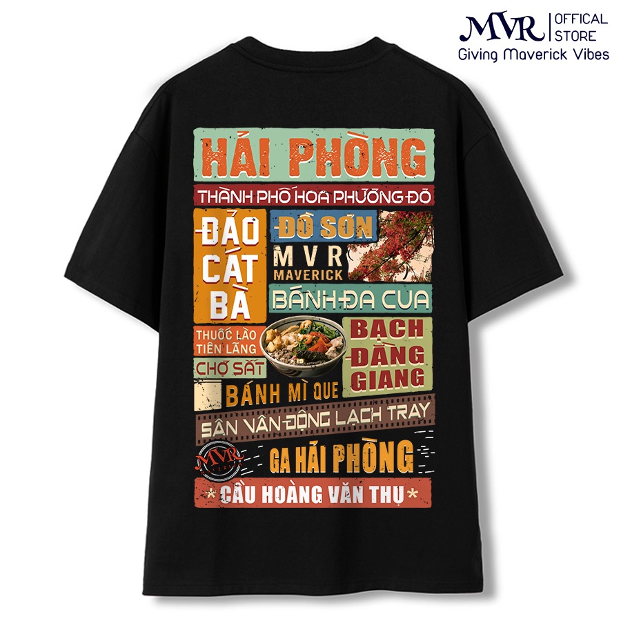 Áo Thun Người Hải Phòng 64 tỉnh thành Form Unisex phông cotton mát hai phong fact under genZ localbrand MVR BB8013 ⚡