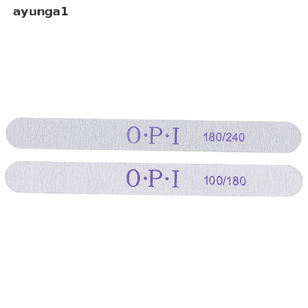 [ayunga1] 10Pcs Wood Nail File Thick Double Side Nail Art Sanding Buffer Files [new]